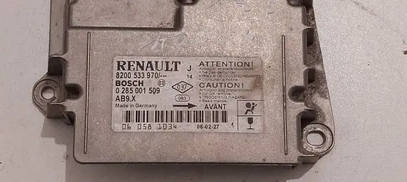 Renault Modus Airbag control unit/module 8200533970 0285001509 060581034