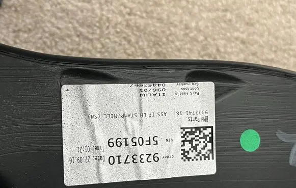 BMW X1 F48 F49 Dashboard 9233710 9332741 5F05199