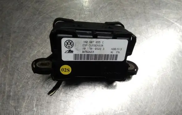 Volkswagen Golf V ESP acceleration yaw rate sensor 1K0907655C 10170103223