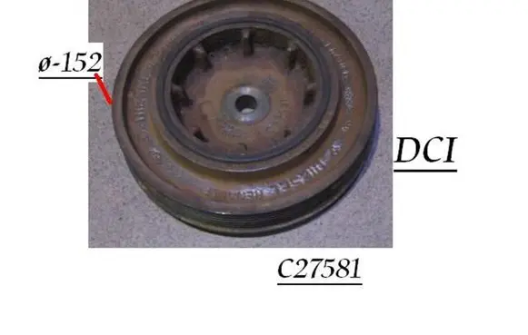 Renault Trafic I Crankshaft pulley C27581