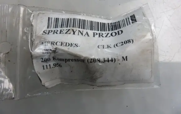 Mercedes-Benz CLK A208 C208 Front coil spring 