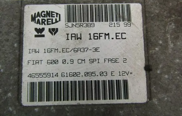Fiat Seicento/600 Engine control unit/module ECU 46555914