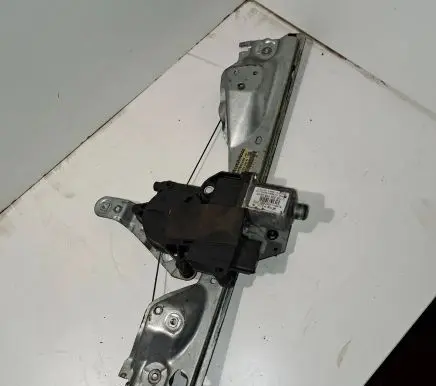 Rear door window regulator with motor
