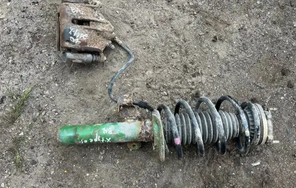 Jaguar X-Type Front shock absorber with coil spring 010254719w000