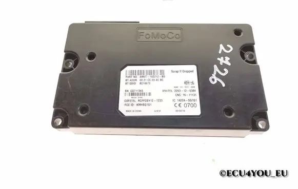 Ford Focus Bluetooth control unit module AM5T14D212BD