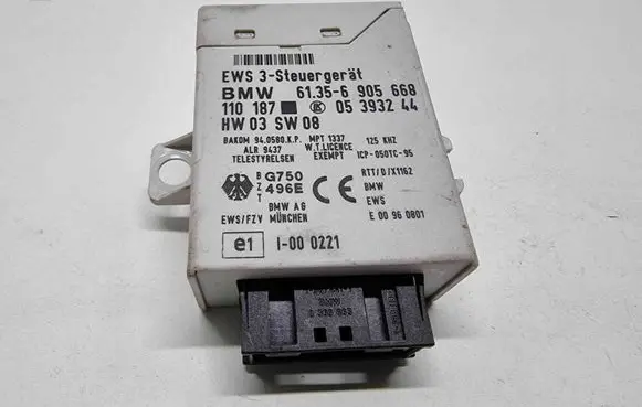 BMW 5 E39 Immobilizer control unit/module 61356905668 05393244 110187