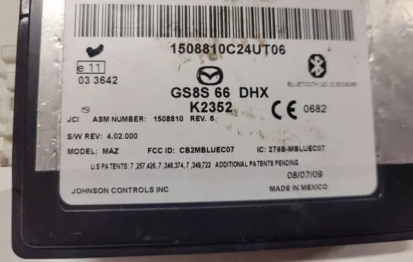 Mazda 6 Bluetooth control unit module GS8S66DHX
