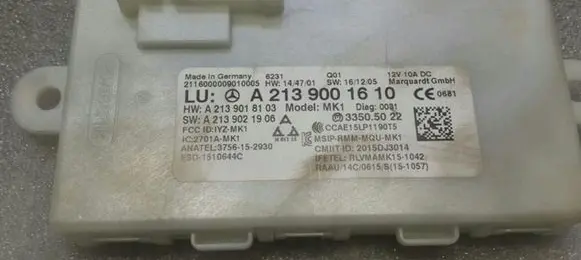 Mercedes-Benz E W213 Keyless (KESSY) go control unit/module A2139001610