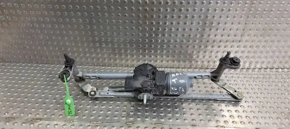 Front wiper linkage and motor
