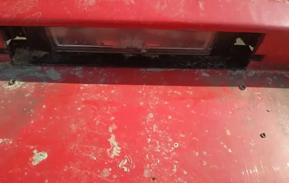 Toyota Yaris Number plate light