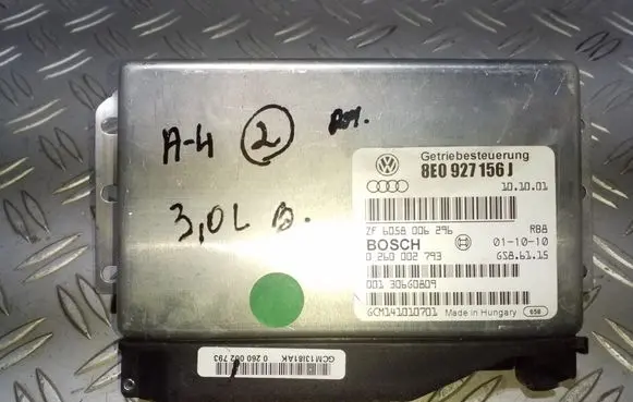 Audi A4 S4 B6 8E 8H Gearbox control unit/module 8E0927156J 0260002793 ZF6058006296