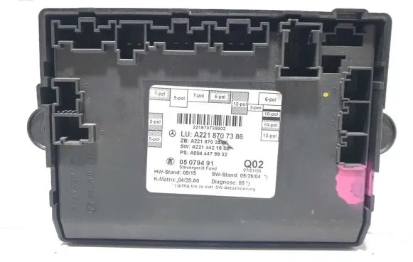 Mercedes-Benz S W221 Other control units/modules A2218707386
