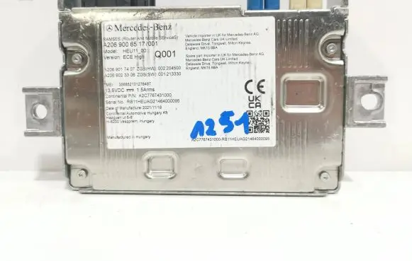 Mercedes-Benz C W205 Other control units/modules A2069006517