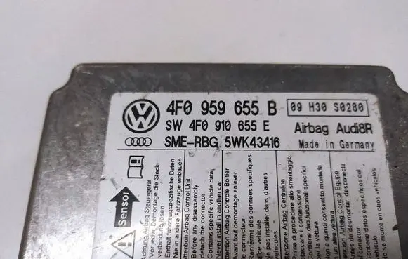 Audi A6 S6 C6 4F Airbag control unit/module 4F0959655B 5WK43416