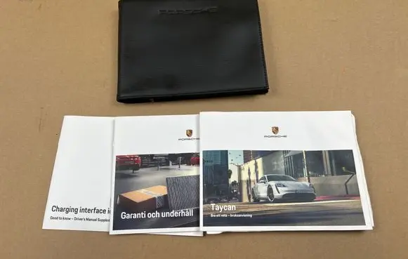Porsche Taycan 9J1 Owners service history hand book 