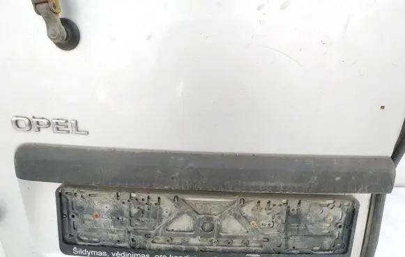 Opel Combo C Trunk door license plate light bar 