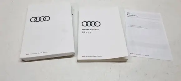 Audi Q4 Sportback e-tron Owners service history hand book 89A012720AM