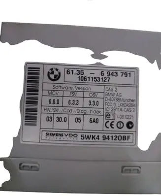 BMW 5 E60 E61 CAS control unit/module 6943791