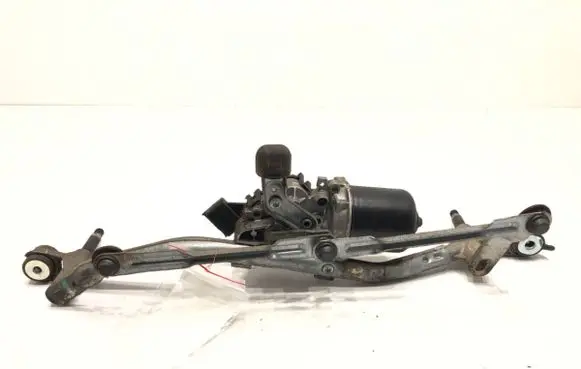 Front wiper linkage and motor