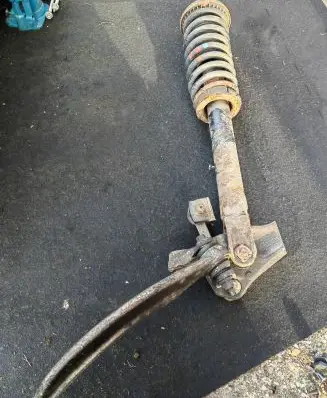 Jaguar XF X250 Rear shock absorber with coil spring 
