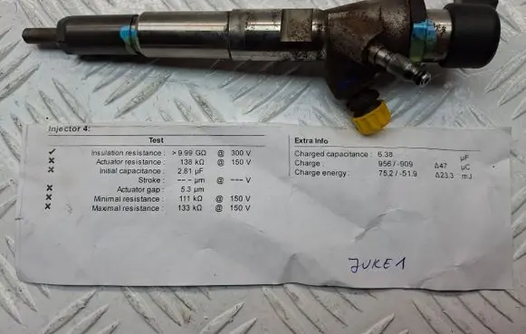 Nissan Juke I F15 Fuel injector H8201100113 1660000Q1W 166006212R