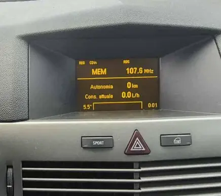 Opel Astra H Screen/display/small screen 13178570 5WK70036