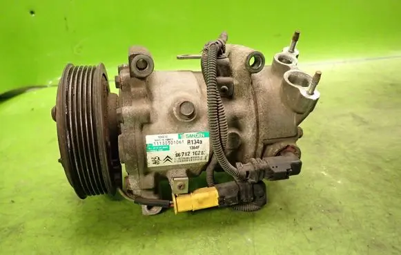 Peugeot 207 Air conditioning (A/C) compressor (pump) 9671216280SD6C12