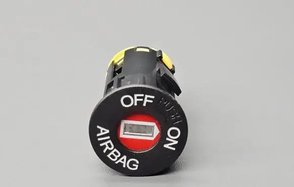 Passenger airbag on/off switch