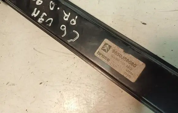Citroen C6 Front window lifting mechanism without motor 9650386080