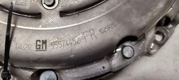 Opel Astra K Pressure plate 55574452 1025920