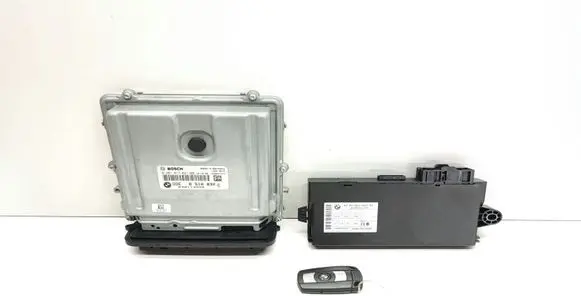 BMW 3 E90 E91 Engine ECU kit and lock set 8510832 0281017027 9237047