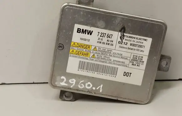 BMW 5 F10 F11 Headlight ballast module Xenon 7237647