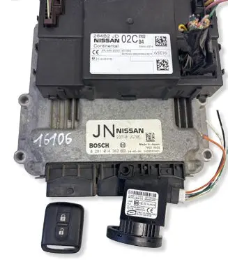 Nissan X-Trail T31 Engine ECU kit and lock set 23710JG78E 1039S21021 0281014362