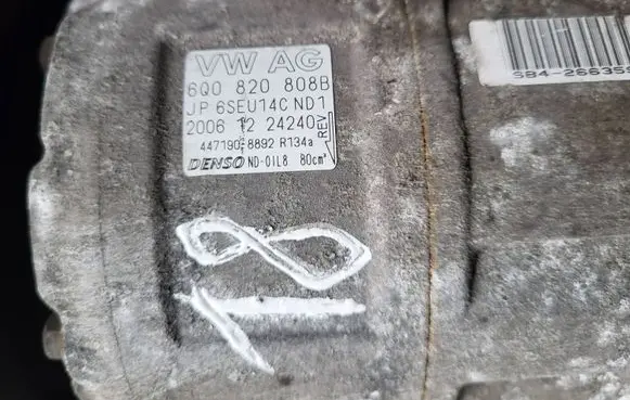 Skoda Roomster (5J) Air conditioning (A/C) compressor (pump) 6Q0820808B 4471908892