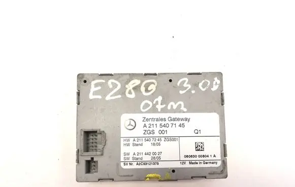 Mercedes-Benz E W211 Other control units/modules A2115407145 A2115407245 A2114420027