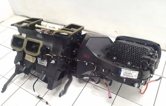 Interior heater climate box assembly