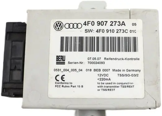 Audi A6 S6 C6 4F Other control units/modules 4F0907273A 4F0910273C 700024093