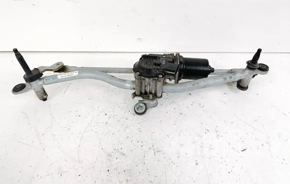 Front wiper linkage and motor