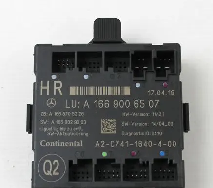 Mercedes-Benz GL X166 Door control unit/module A1669006507