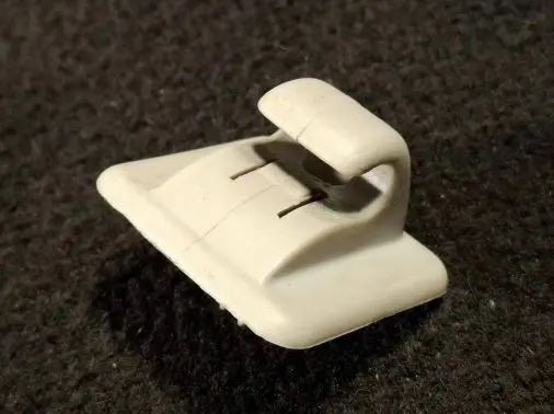 Sun visor clip/hook/bracket