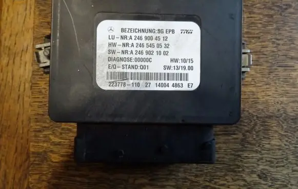 Mercedes-Benz B W246 W242 Hand brake control module A2469004512