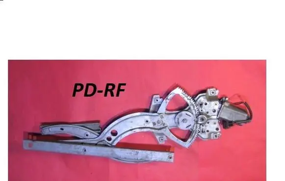 Front door window regulator with motor