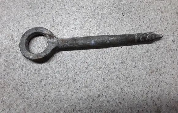 Towing hook eye