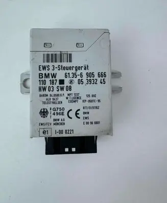 BMW 3 E46 Immobilizer control unit/module 05393245 61356905666 110187