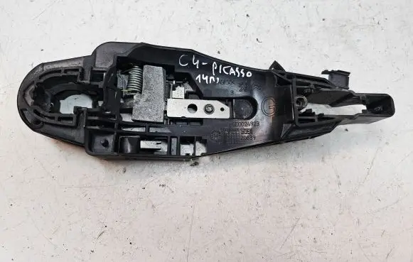 Citroen C4 II Picasso Rear door exterior handle/bracket 9802977380
