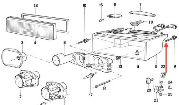 Headlight part