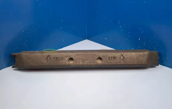 Front bumper foam support bar