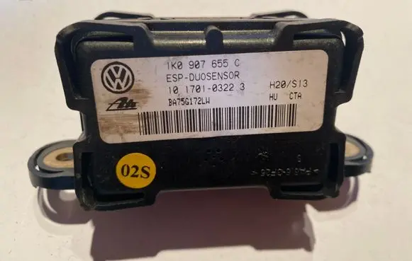 Audi A3 S3 8P ESP acceleration yaw rate sensor 1K0907655C
