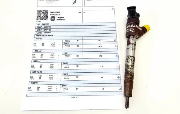 Citroen Berlingo Fuel injector 9828959880