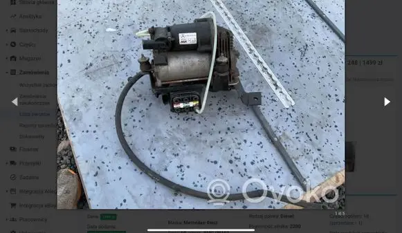 Mercedes-Benz ML W166 Air suspension compressor/pump A1663200104 877380 25092012